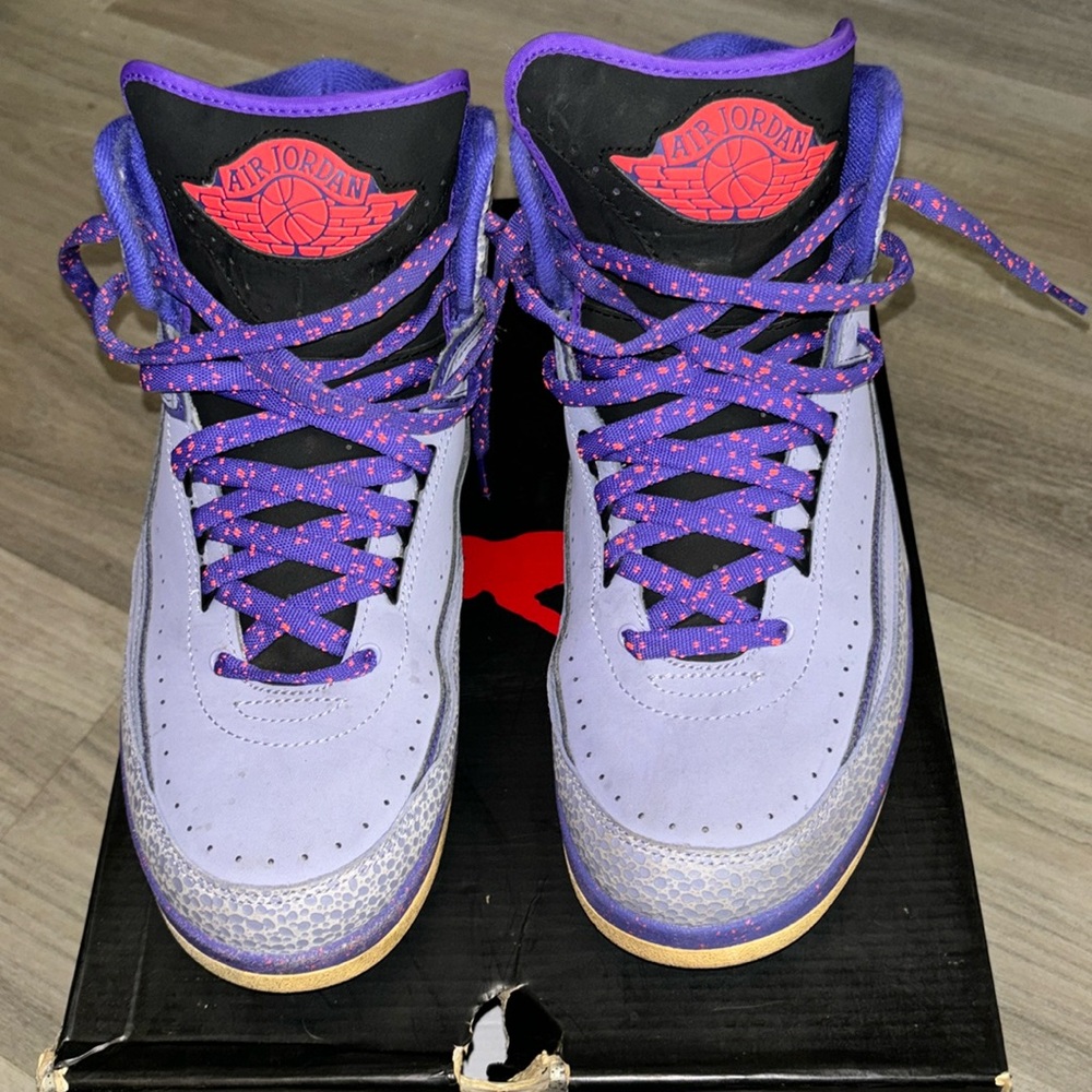 2014 Air Jordan 2 Retro Iron Purple (worn, no box)